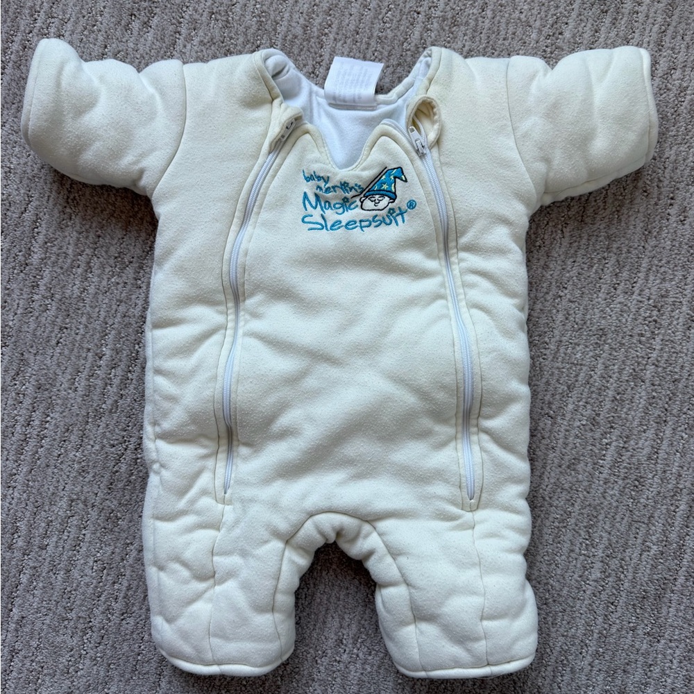 Baby Merlin’s Magic Sleepsuit Cream Sz Small 3-6 months